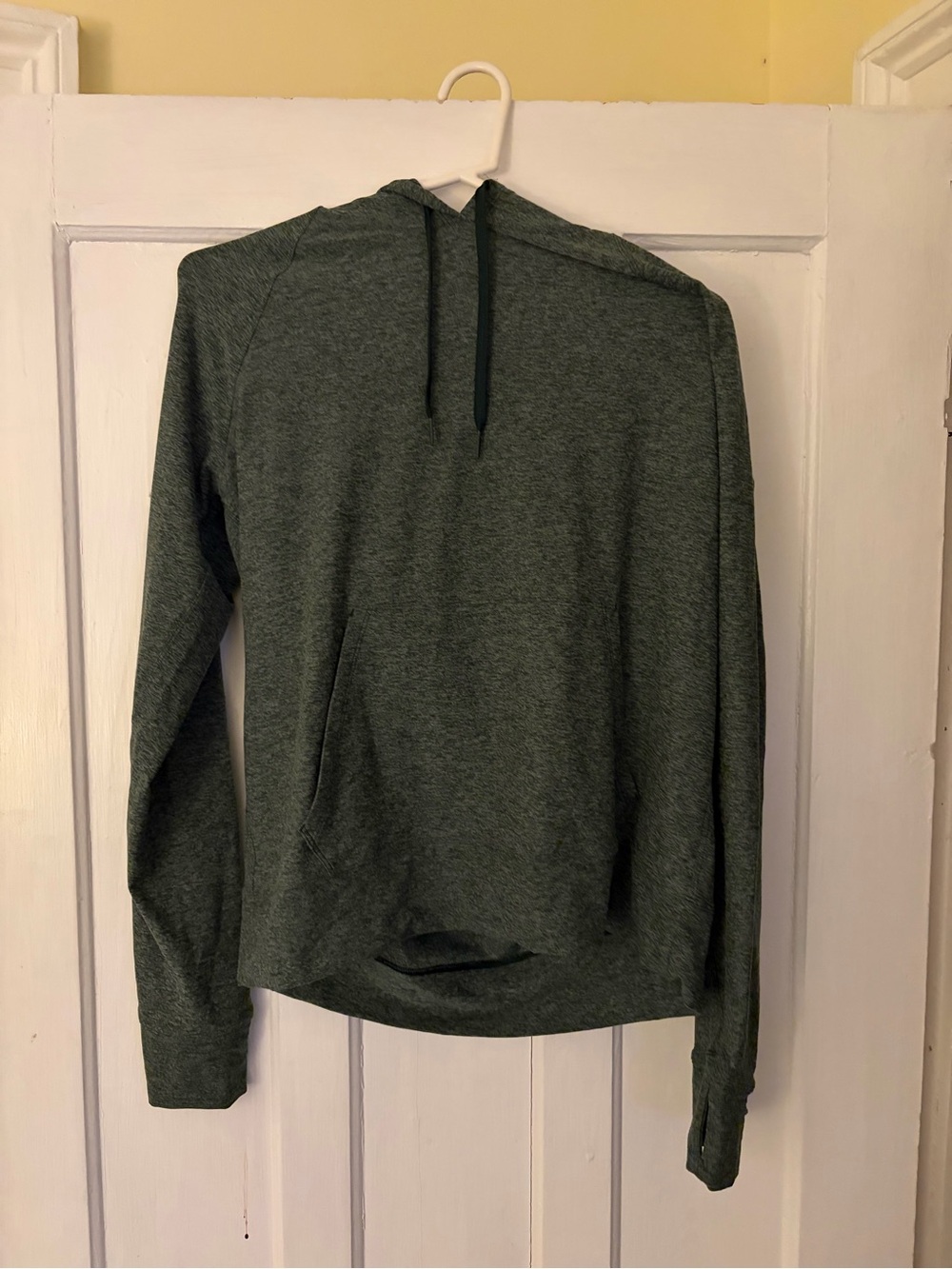 Outdoor Voices Olive Green Crewneck Hoodie Sweater